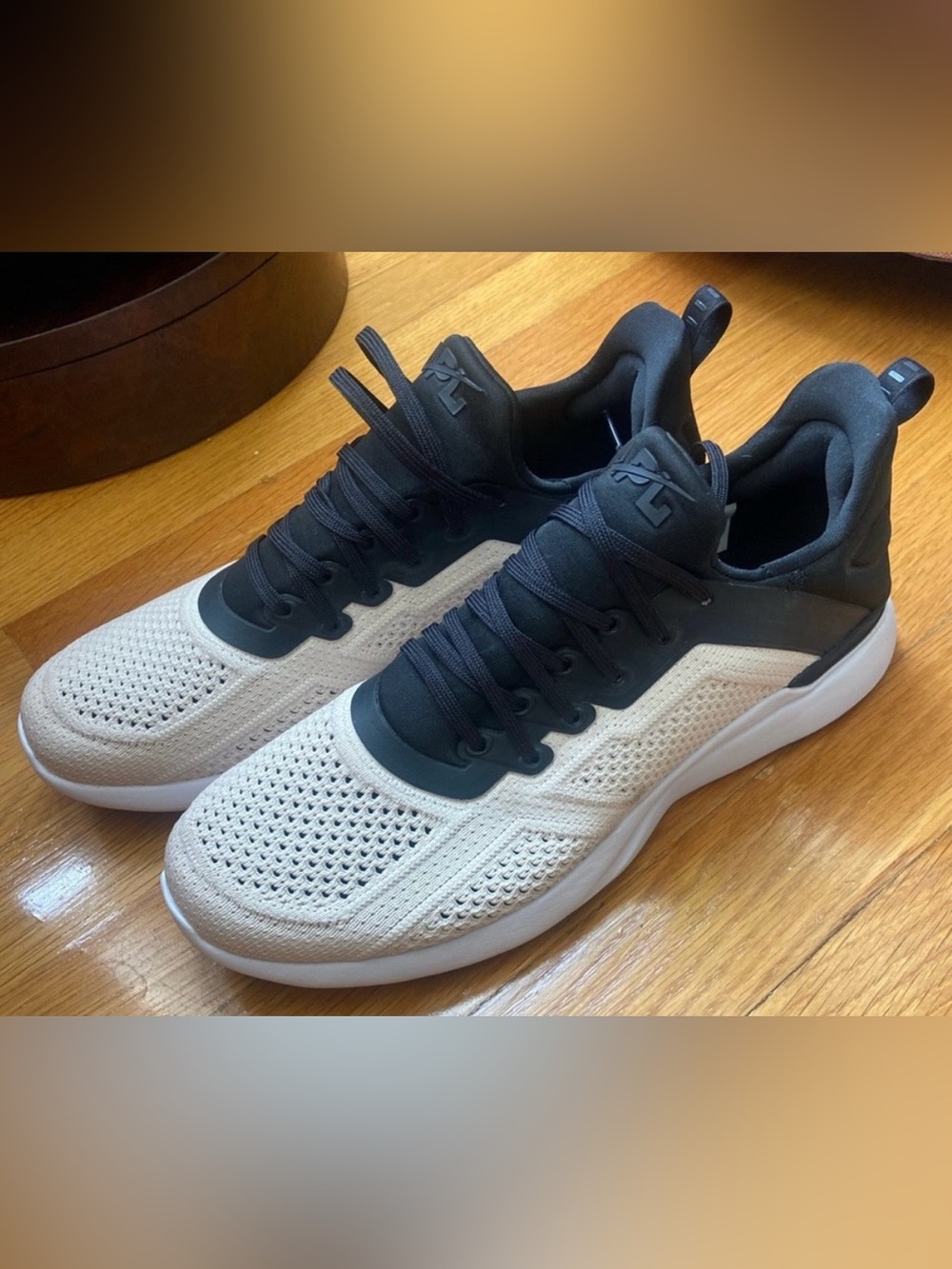 New APL women’s Black and Cream TechLoom Sneakers
